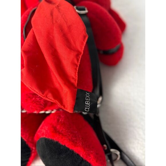 Dolls Kill/Club Exx Faux Fur Bunny Backpack - Red - Picture 8 of 9